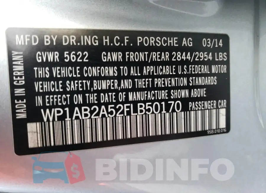 WP1AB2A52FLB50170 Photo# 12