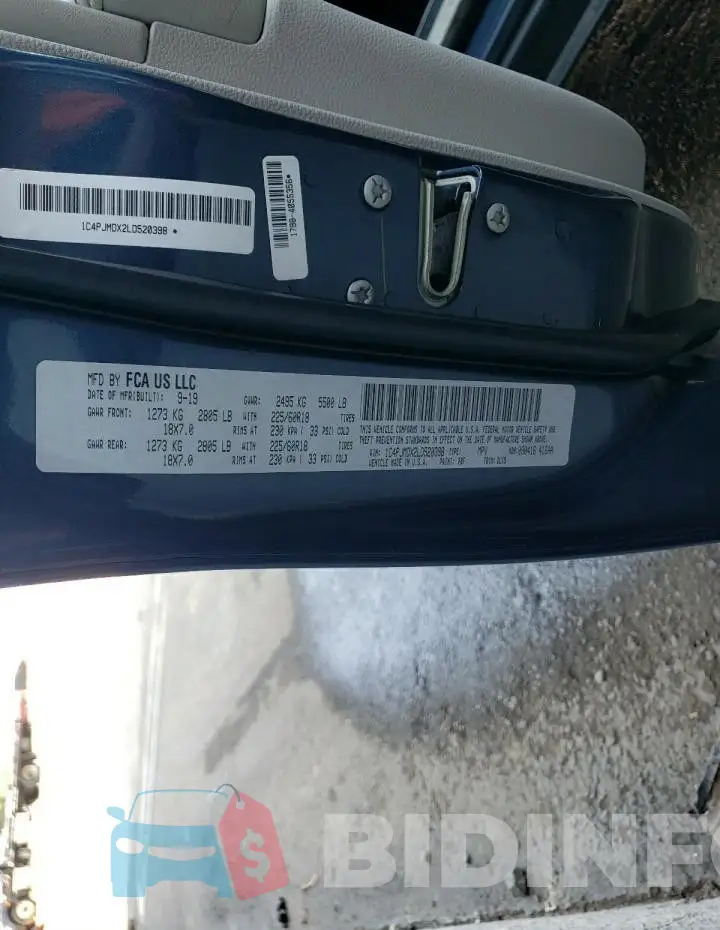 1C4PJMDX2LD520398 Photo# 13