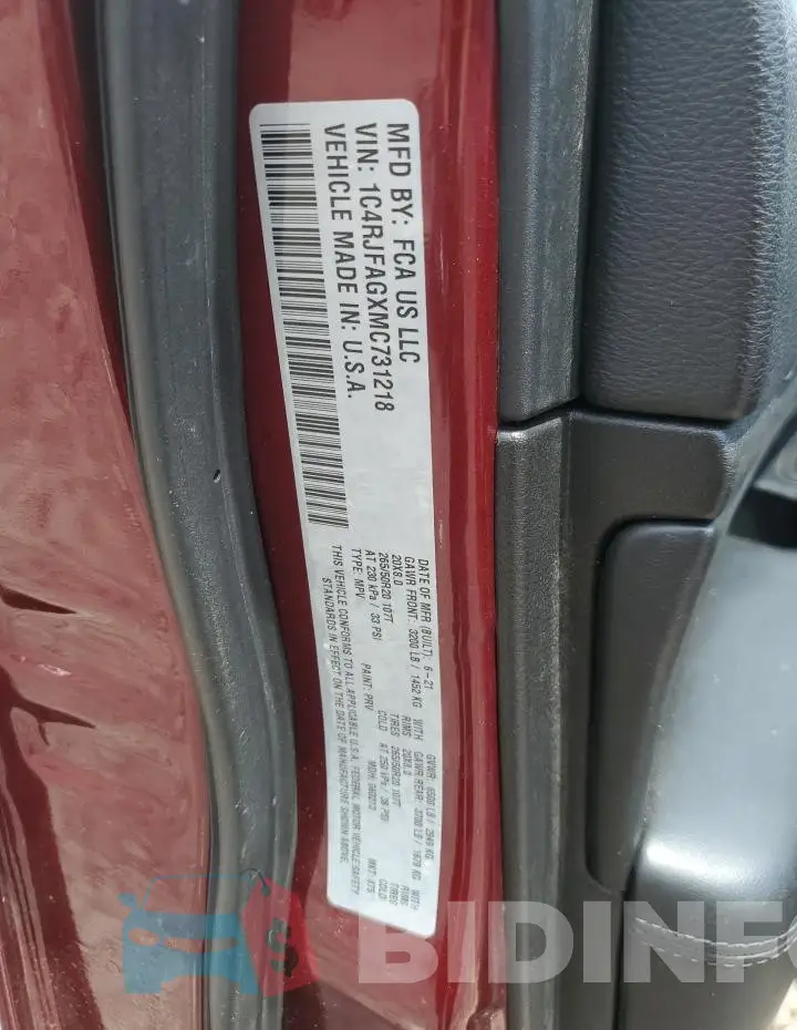 1C4RJFAGXMC731218 Photo# 13