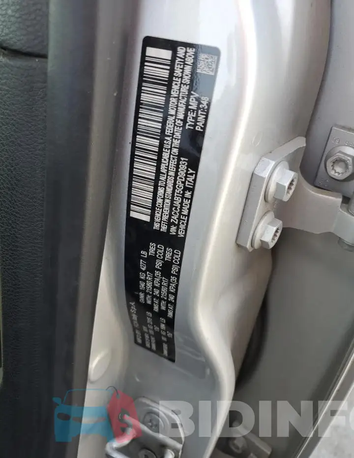 ZACCJABT5GPD90931 Photo# 12