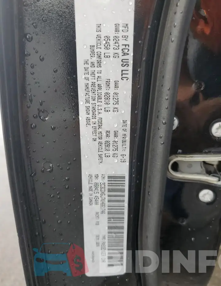 2C3CDXGJ7KH661746 Photo# 12