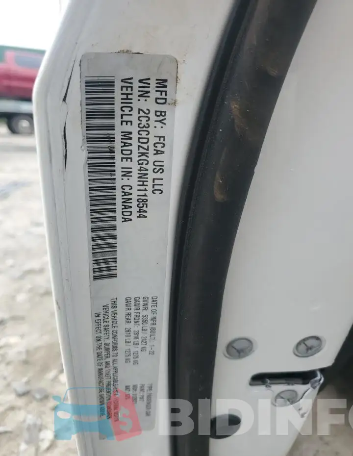 2C3CDZKG4NH118544 Photo# 12