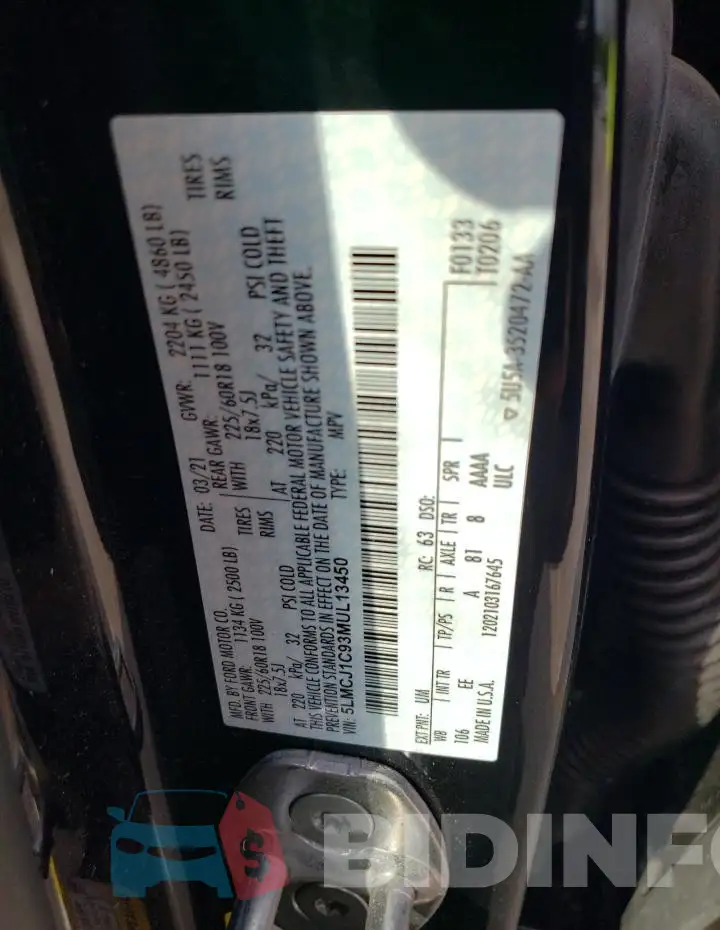 5LMCJ1C93MUL13450 Photo# 13