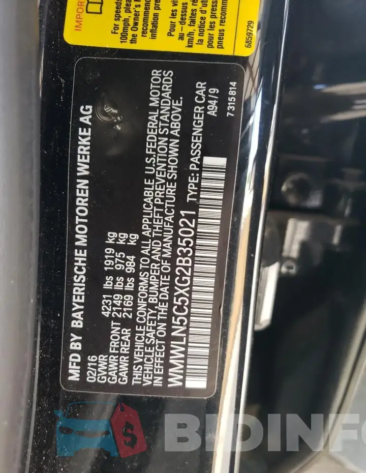 WMWLN5C5XG2B35021 Photo# 12