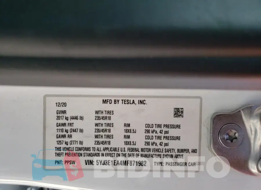 5YJ3E1EA4MF871982 Photo# 12