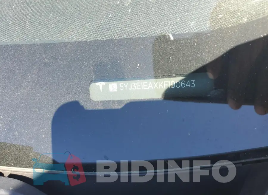 5YJ3E1EAXKF190643 Photo# 12