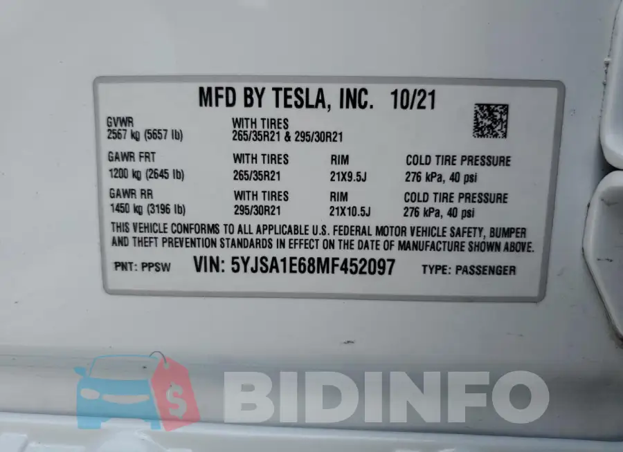 5YJSA1E68MF452097 Photo# 14