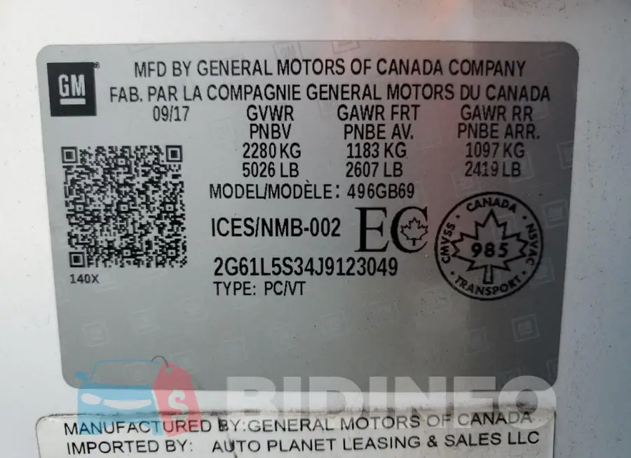 2G61L5S34J9123049 Photo# 12