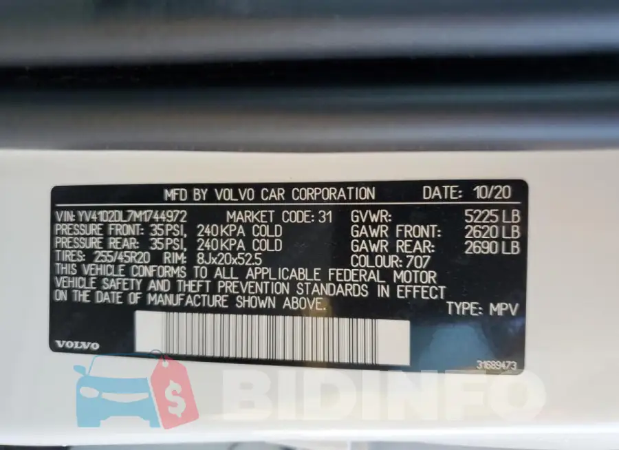 YV4102DL7M1744972 Photo# 13