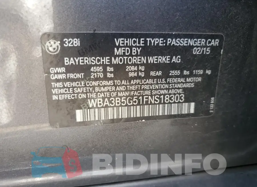 WBA3B5G51FNS18303 Photo# 12