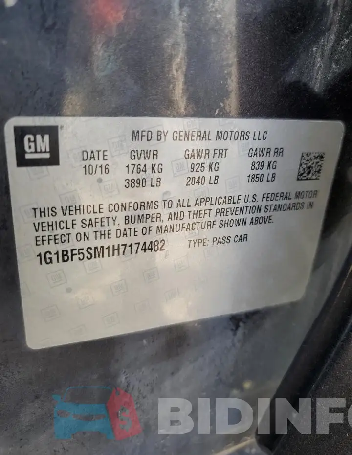 1G1BF5SM1H7174482 Photo# 13