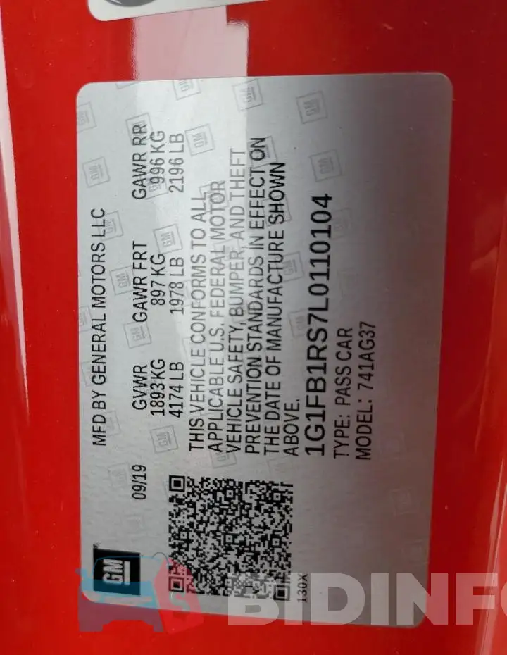 1G1FB1RS7L0110104 Photo# 12