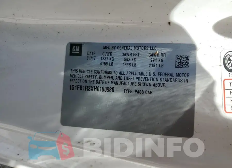 1G1FB1RSXH0180980 Photo# 12