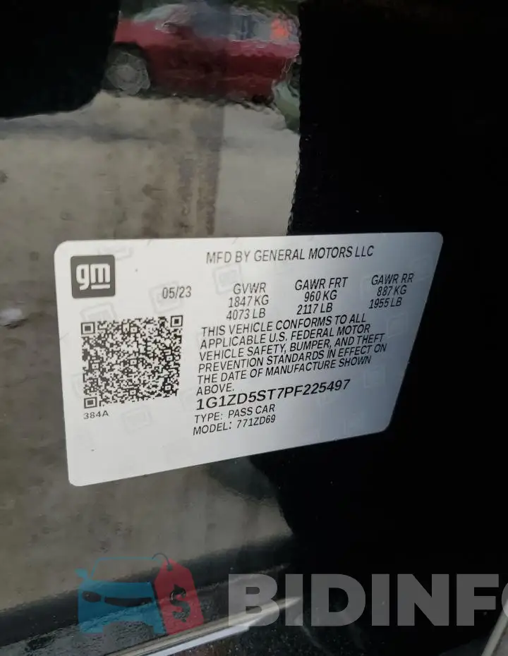 1G1ZD5ST7PF225497 Photo# 12
