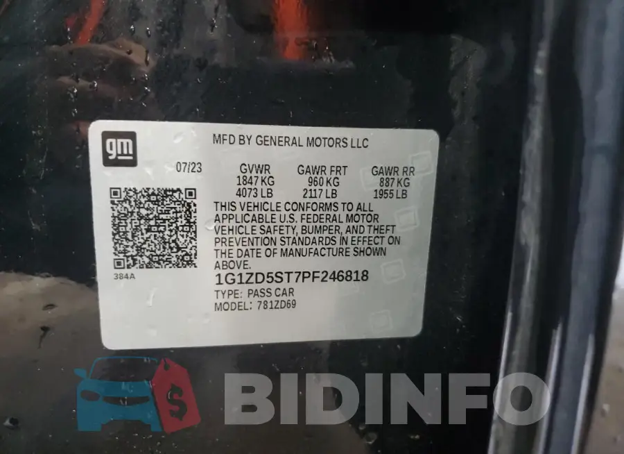 1G1ZD5ST7PF246818 Photo# 12