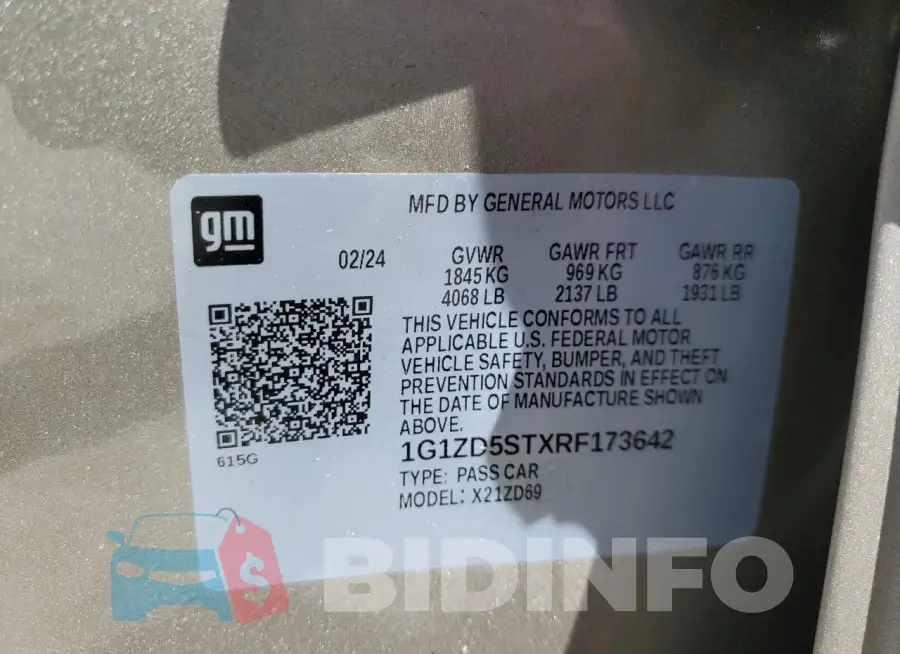 1G1ZD5STXRF173642 Photo# 12