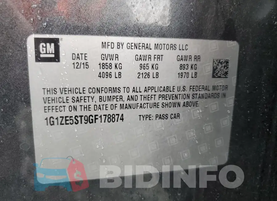 1G1ZE5ST9GF178874 Photo# 12