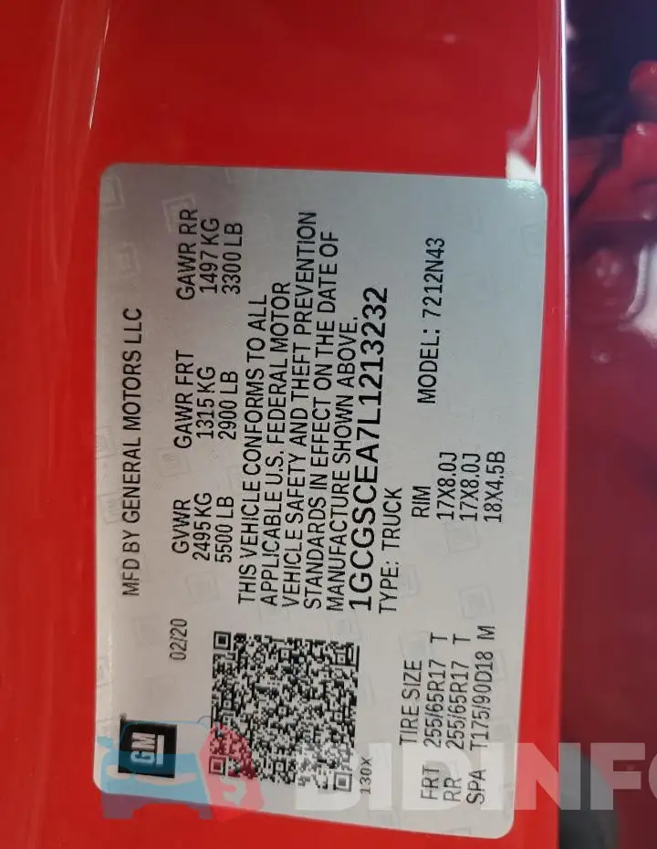 1GCGSCEA7L1213232 Photo# 12