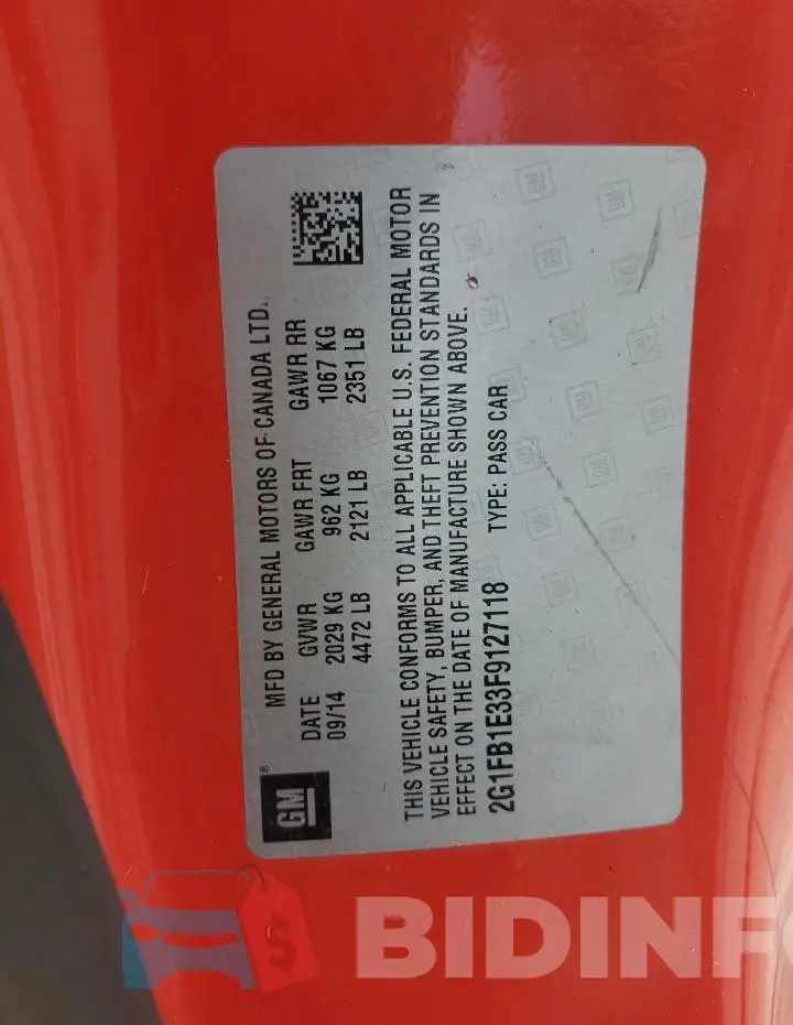 2G1FB1E33F9127118 Photo# 11