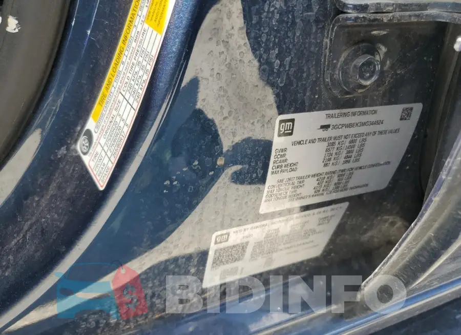 3GCPWBEK3MG344524 Photo# 12
