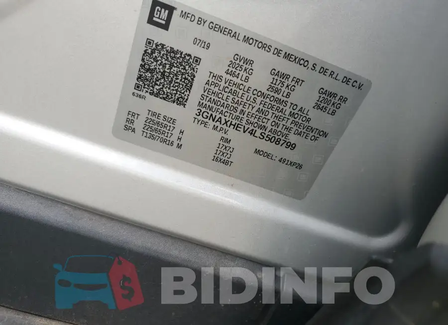 3GNAXHEV4LS508799 Photo# 12