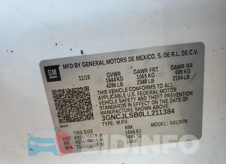 3GNCJLSB0LL211384 Photo# 12