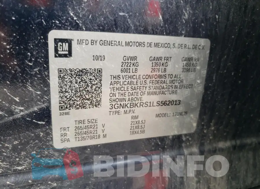 3GNKBKRS1LS562013 Photo# 13