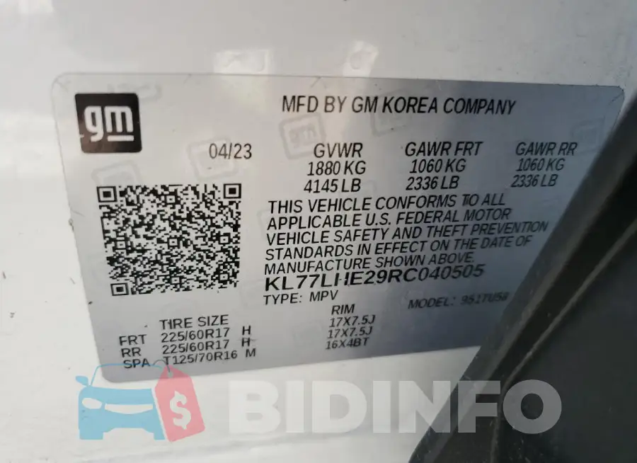 KL77LHE29RC040505 Photo# 13
