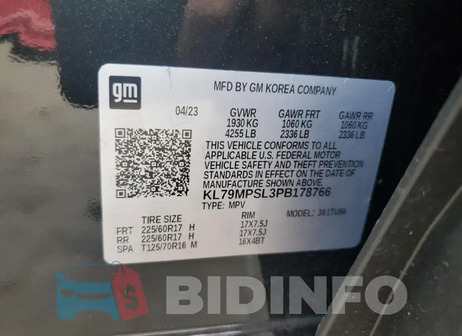 KL79MPSL3PB178766 Photo# 13