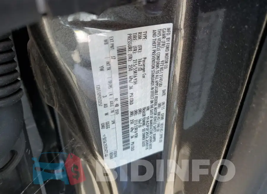1FADP3F26GL208518 Photo# 12