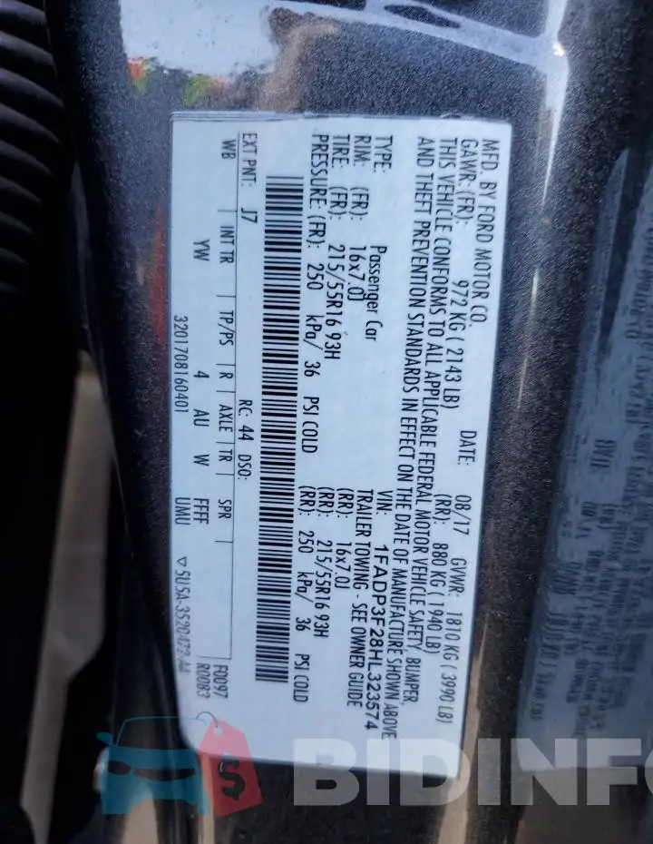 1FADP3F28HL323574 Photo# 12