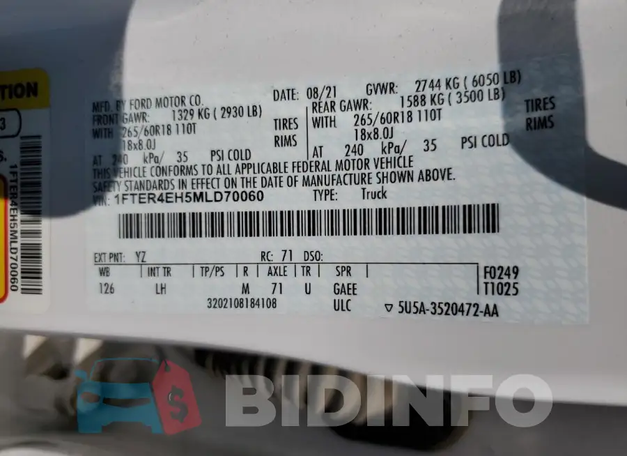 1FTER4EH5MLD70060 Photo# 13