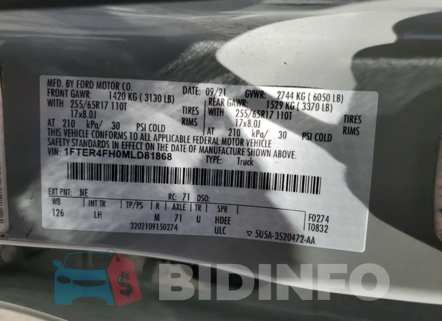 1FTER4FH0MLD81868 Photo# 12