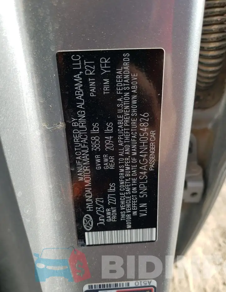 5NPLS4AG4NH054826 Photo# 12