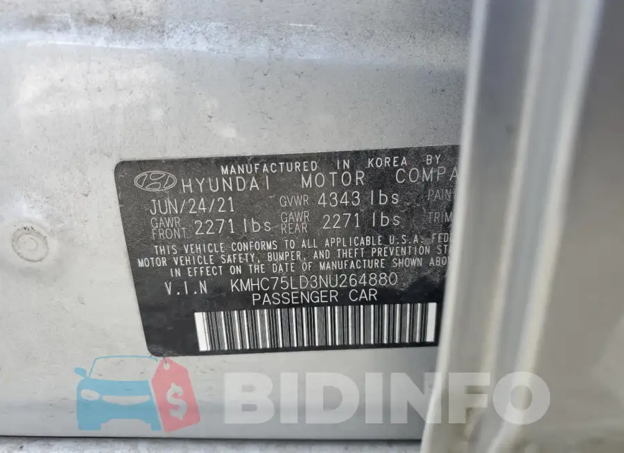 KMHC75LD3NU264880 Photo# 12
