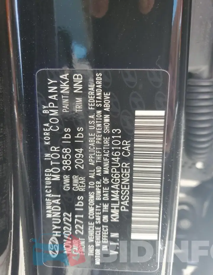KMHLM4AG6PU461013 Photo# 13