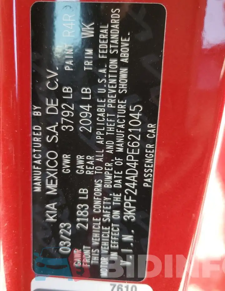 3KPF24AD4PE621045 Photo# 12
