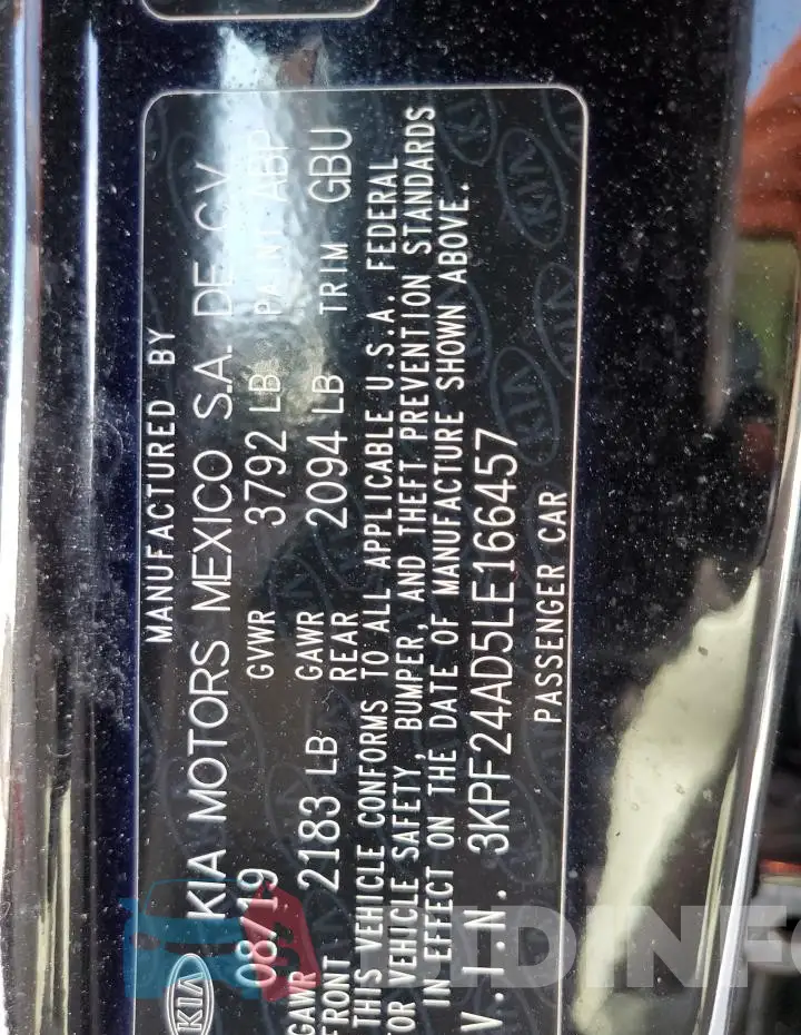 3KPF24AD5LE166457 Photo# 12