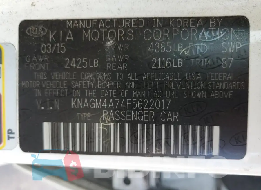 KNAGM4A74F5622017 Photo# 12