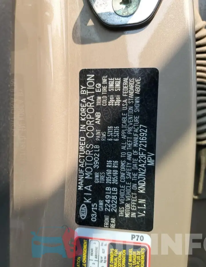 KNDJN2A23F7216927 Photo# 13