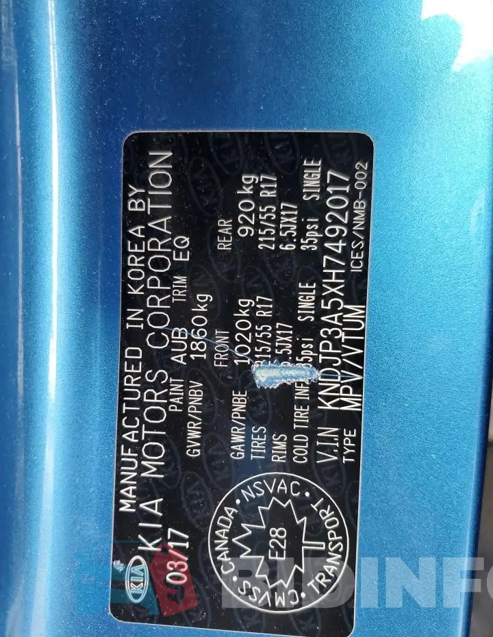 KNDJP3A5XH7492017 Photo# 12