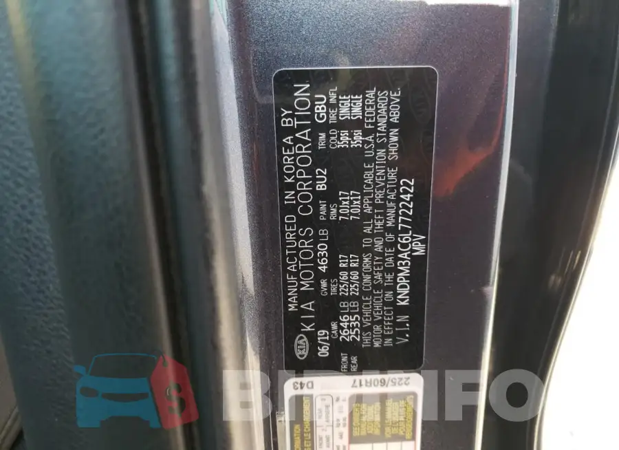 KNDPM3AC6L7722422 Photo# 13
