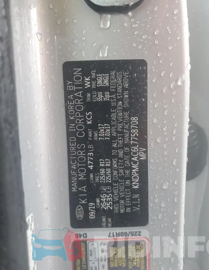 KNDPMCAC6L7758708 Photo# 13