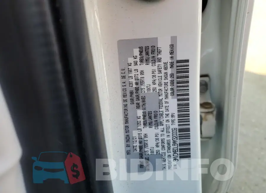 3MVDMBDL6MM320009 Photo# 13