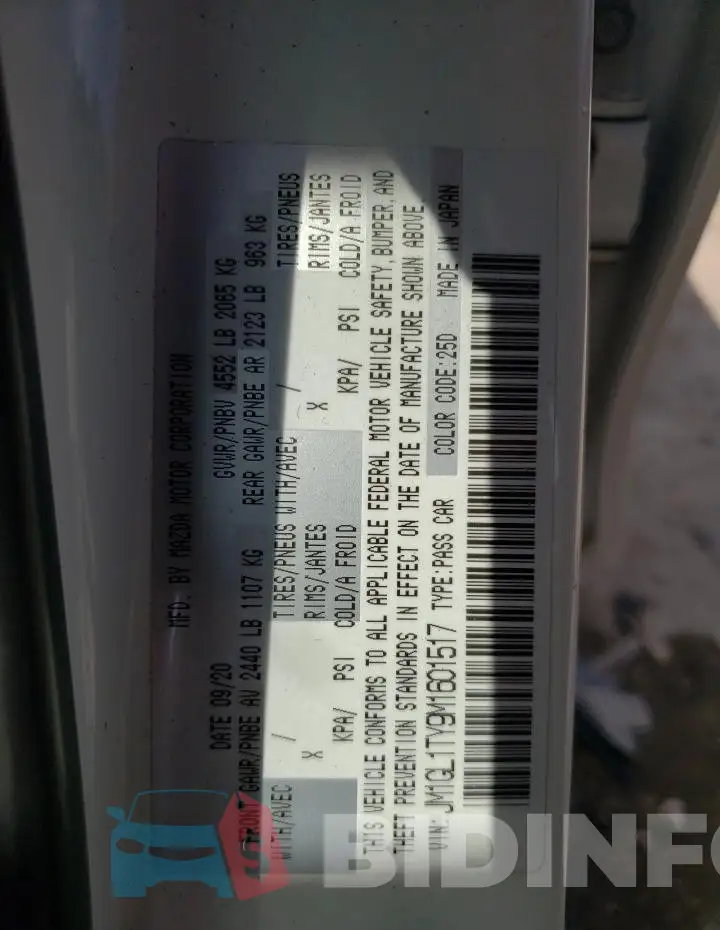 JM1GL1TY9M1601517 Photo# 12