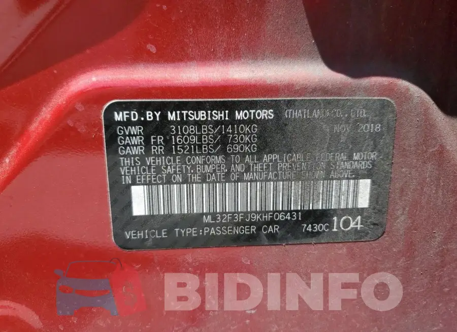 ML32F3FJ9KHF06431 Photo# 12