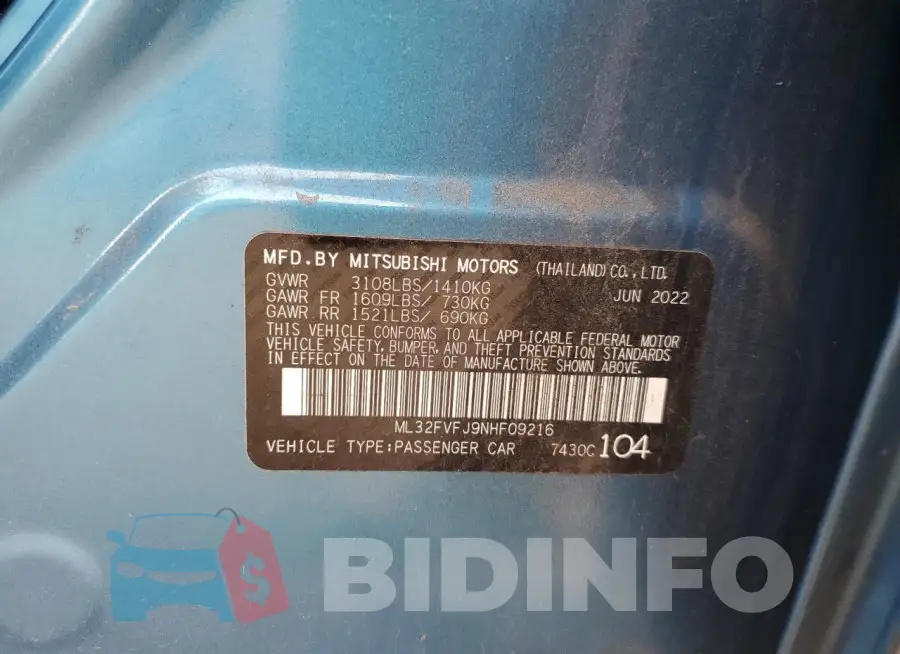 ML32FVFJ9NHF09216 Photo# 12