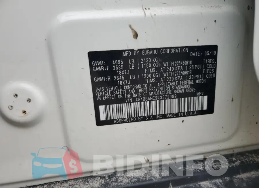 4S4BSANC2K3372089 Photo# 14