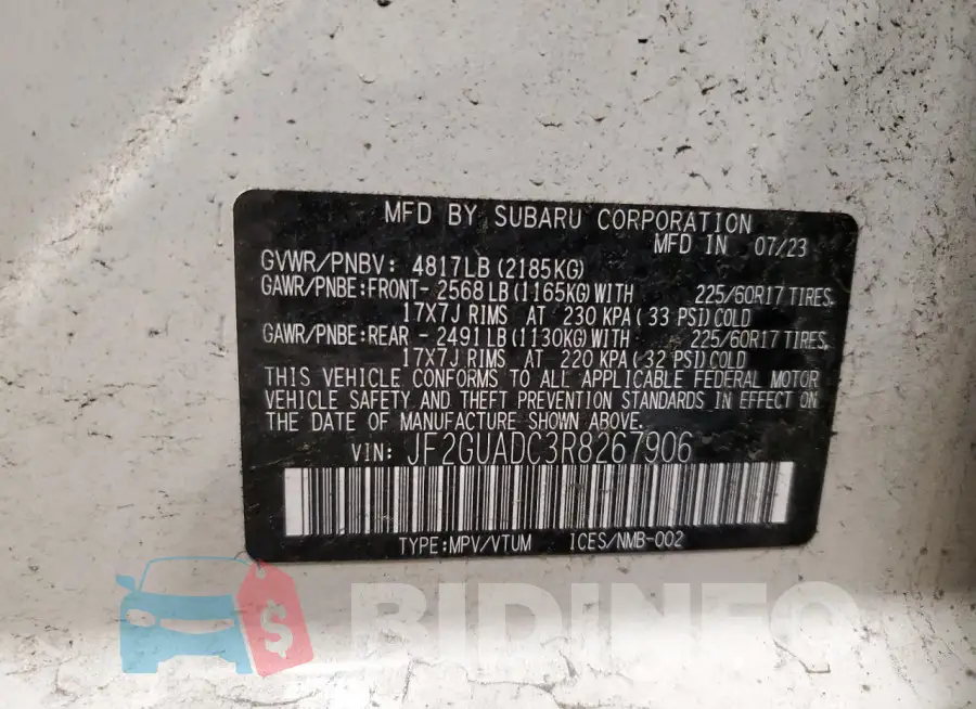 JF2GUADC3R8267906 Photo# 13
