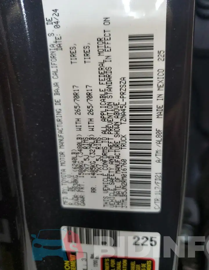 3TMLB5JN2RM016760 Photo# 12